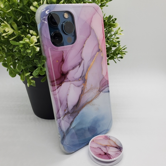 iPhone 12 Case iPhone 12 Pro Case iPhone 12 Pro Max Case Marble & Holder - Picture 6 of 7